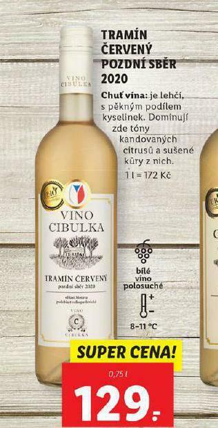 Lidl Tramín červený nabídka