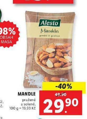 Lidl Mandle nabídka