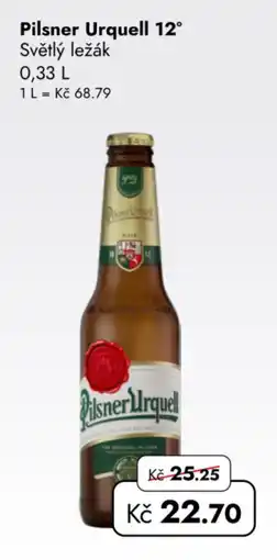 TRAVEL FREE Pilsner Urquell světlý ležák nabídka