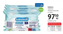 dm drogerie babylove vlhčené ubrousky sensitive nabídka