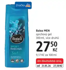 dm drogerie Balea men sport duschgel nabídka