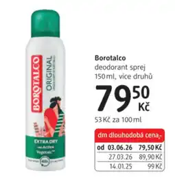dm drogerie Borotalco deodorant sprej nabídka