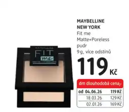 dm drogerie Maybelline New York Fit me Matte+Poreless pudr nabídka