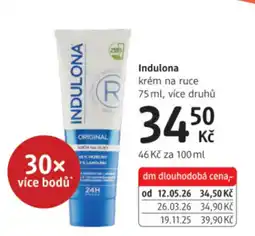 dm drogerie Indulona krém na ruce nabídka