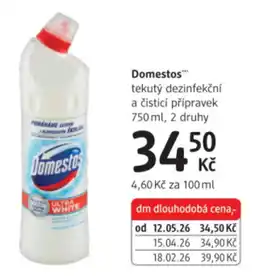 dm drogerie Domestos tekutý dezinfekční a čistící přípravek nabídka