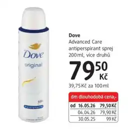 dm drogerie Dove nabídka