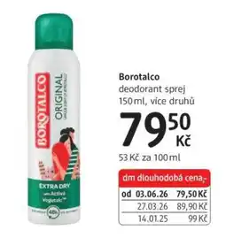 dm drogerie Borotalco nabídka