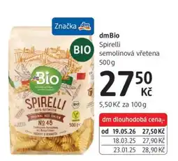dm drogerie dmBio nabídka