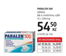 dm drogerie Paralen 500 nabídka
