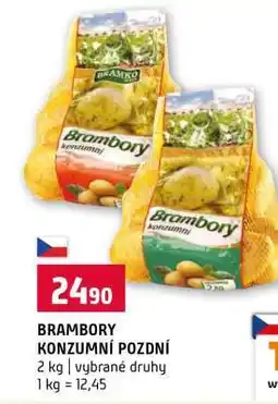 Terno Brambory konzumní pozdní nabídka