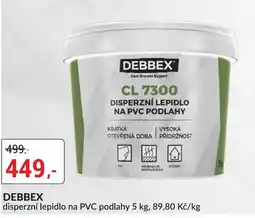 Baumax Debbex disperzní lepidlo na pvc podlahy nabídka