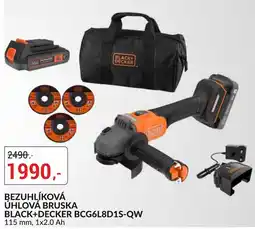 Baumax Black+Decker bezuhlíková úhlová bruska BCG6L8D1S-QW nabídka