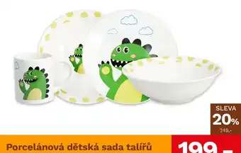 Porcelánová dětská sada talířů