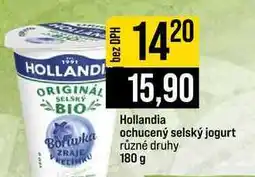Jip Hollandia ochucený selský jogurt různé druhy nabídka