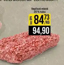 Jip Vepřové mleté 20% tuku nabídka