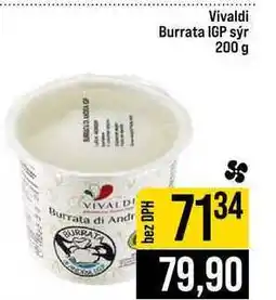 Jip Vivaldi Burrata IGP sýr nabídka