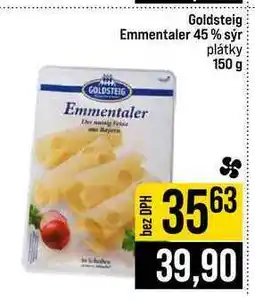 Jip Goldsteig Emmentaler 45% sýr plátky nabídka