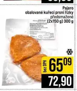 Jip Pajero obalované kuřecí prsní řízky předsmažené (2x150 g) 300 g nabídka