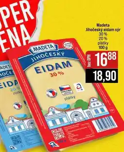 Jip Madeta Jihočeský eidam sýr 30% 20% plátky nabídka