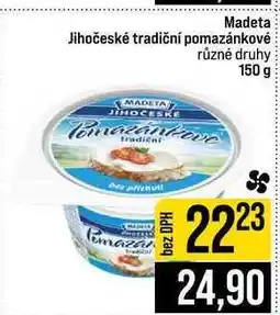Jip Madeta Jihočeské tradiční pomazánkové různé druhy nabídka