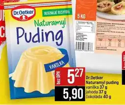 Jip Dr.Oetker Naturamyl puding vanilka 37 g jahoda 37 g čokoláda 40 g nabídka
