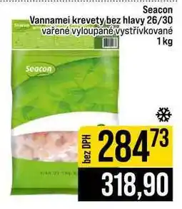 Jip Seacon Vannamei krevety bez hlavy 26/30 vařené vyloupané vystřívkované nabídka