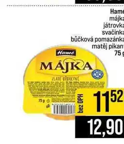 Jip Hamé májka játrovka svačinka bůčková pomazánka matěj pikant 75g MAJKA nabídka