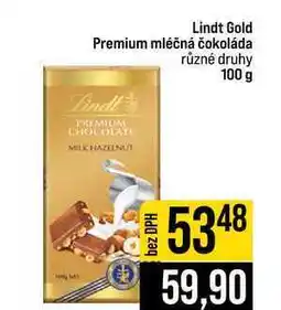 Jip Lindt Gold Premium mléčná čokoláda různé druhy nabídka