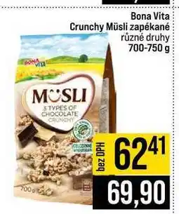Jip Bona Vita Crunchy Müsli zapékané různé druhy nabídka