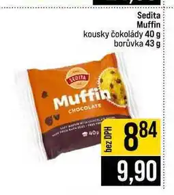 Jip Sedita Muffin kousky čokolády 40 g borůvka 43 g nabídka
