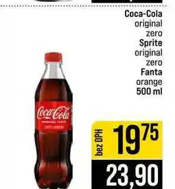 Jip Coca-Cola original zero Sprite original zero Fanta orange nabídka