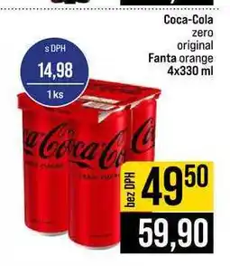 Jip Coca-Cola zero original Fanta orange nabídka