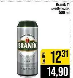 Jip Braník 11 světlý ležák nabídka