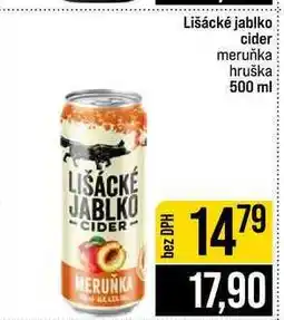 Jip Lišácké jablko cider meruňka hruška nabídka