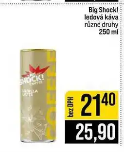Jip Big Shock! ledová káva různé druhy nabídka