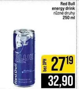 Jip Red Bull energy drink různé druhy nabídka