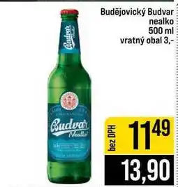 Jip Budějovický Budvar nealko nabídka