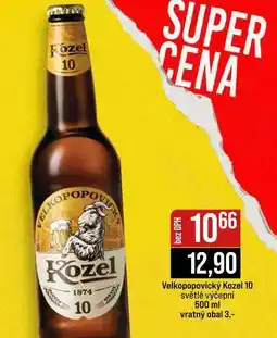 Jip Velkopopovický Kozel 10 světlé výčepní nabídka