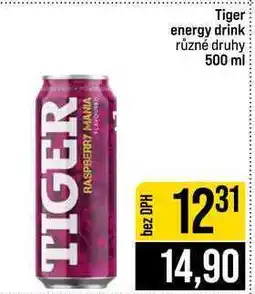 Jip Tiger energy drink různé druhy nabídka