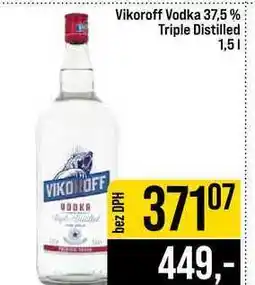 Jip Vikoroff Vodka 37,5% Triple Distilled nabídka