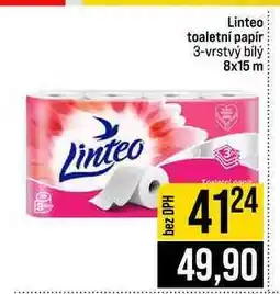 Jip Linteo toaletní papír 3-vrstvý bílý 8x15 m nabídka