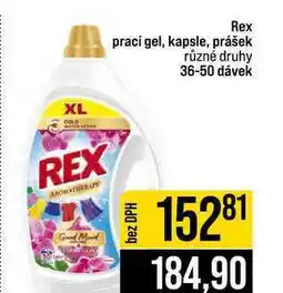 Jip Rex prací gel, kapsle, prášek různé druhy 36-50 dávek nabídka