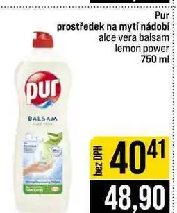 Jip Pur prostředek na mytí nádobí aloe vera balsam lemon power nabídka
