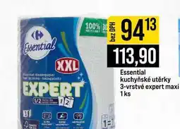 Jip Essential kuchyňské utěrky 3-vrstvé expert maxi 1 ks nabídka