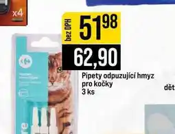 Jip Pipety odpuzující hmyz pro kočky 3 ks nabídka