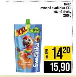 Jip Hello ovocná svačinka XXL různé druhy nabídka