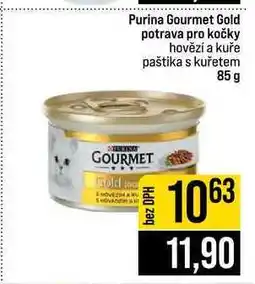 Jip Purina Gourmet Gold potrava pro kočky hovězí a kuře paštika s kuřetem nabídka