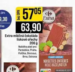 Jip Extra mléčná čokoláda lískové ořechy nabídka
