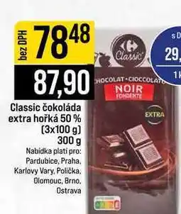 Jip Classic čokoláda extra hořká 50% 3x100 g 300 g nabídka