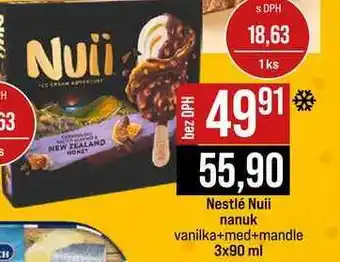 Jip Nestlé Nuii nanuk vanilka+med+mandle 3x90 ml nabídka